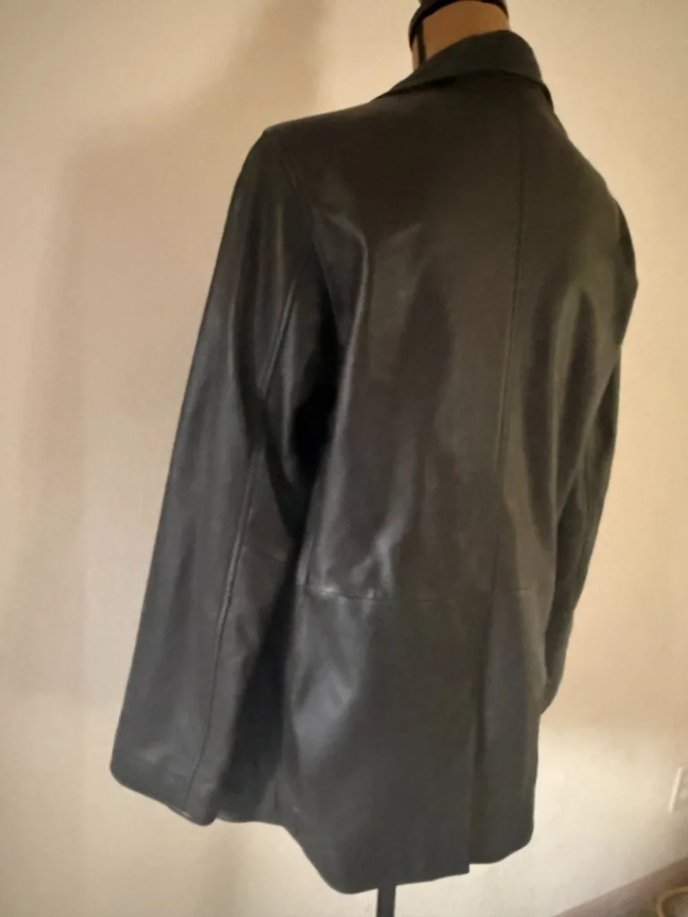 ALL SAINTS Corinna Leather Blazer in Black Size US8 - Picture 5 of 14